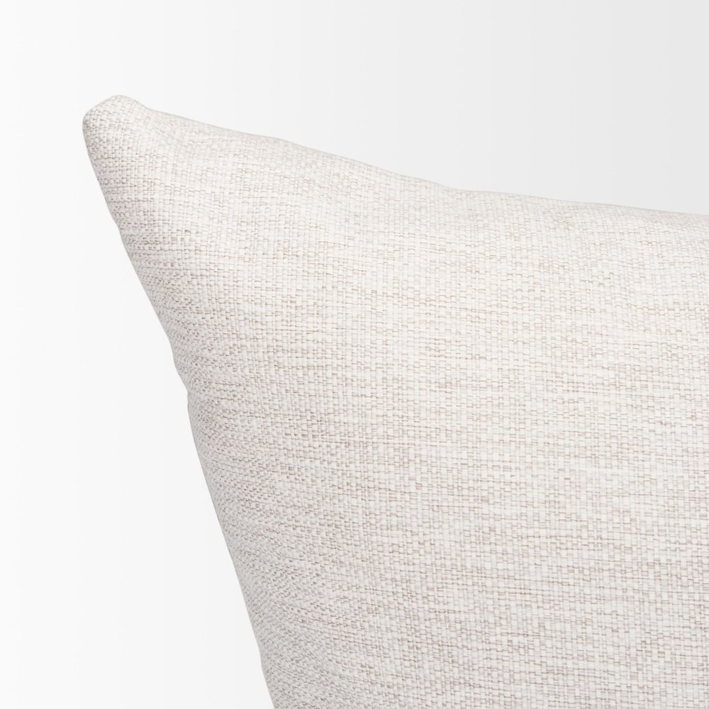 Halston Arm Pillow in Oatmeal Performance Fabric. Picture 6