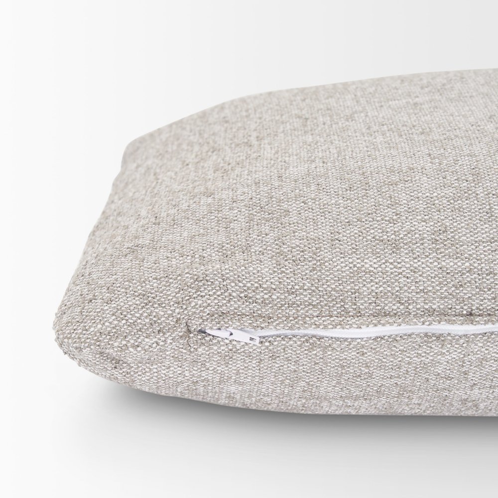 Halston Arm Pillow Light Gray Performance Fabric. Picture 2