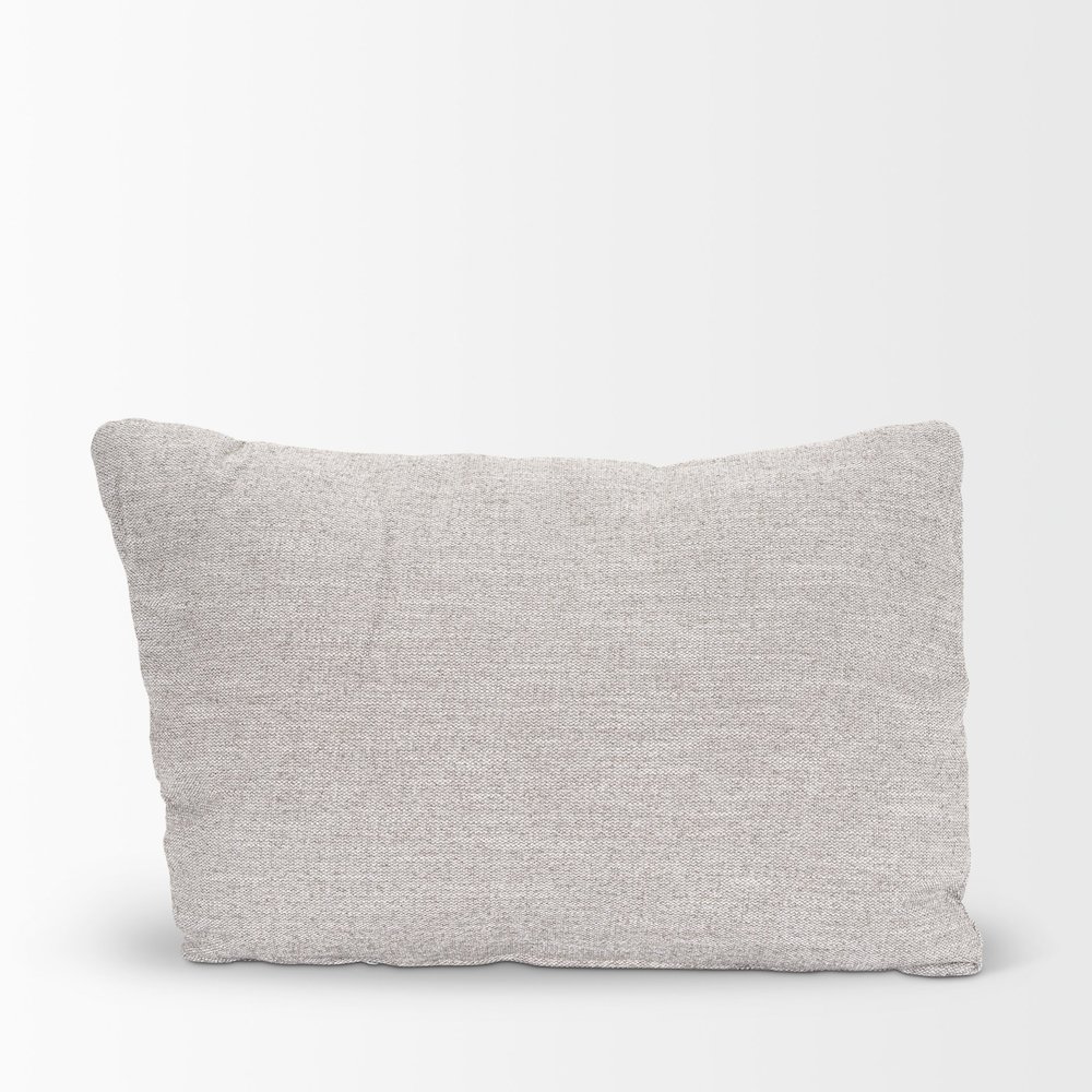 Halston Arm Pillow Light Gray Performance Fabric. Picture 6