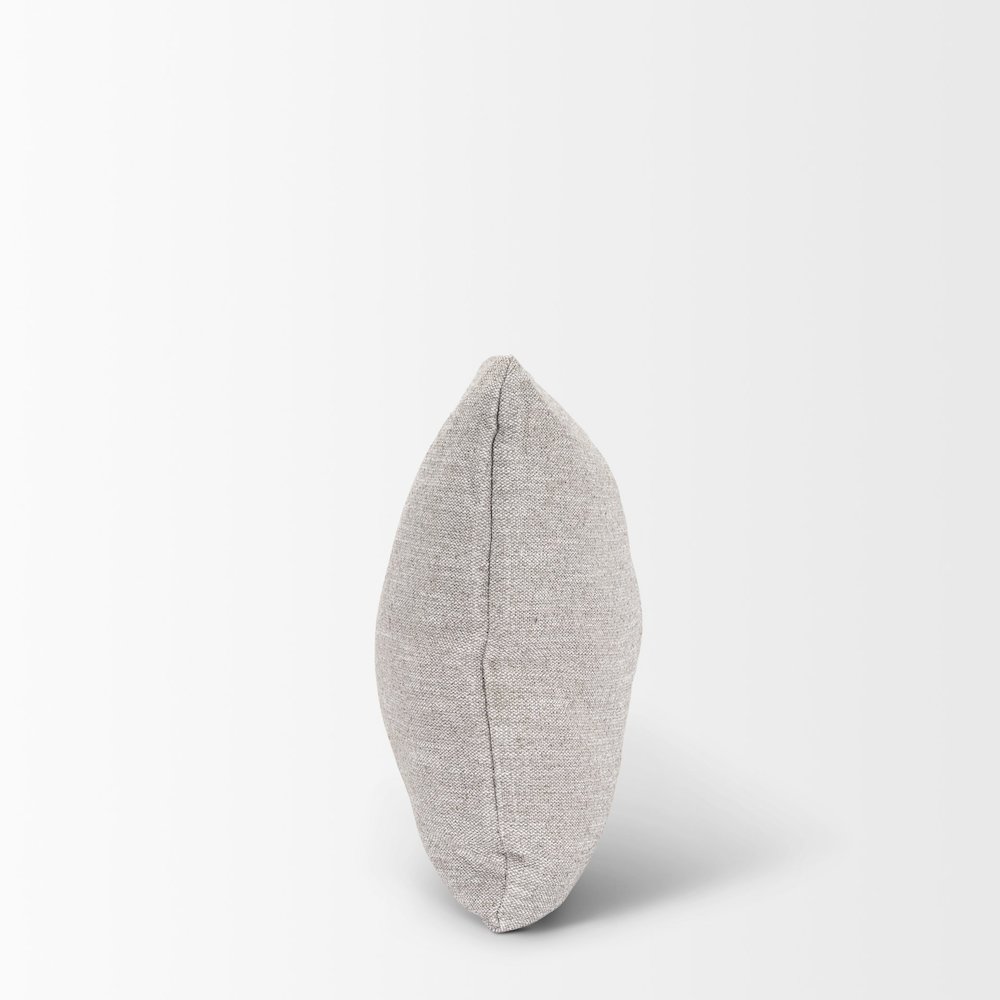 Halston Arm Pillow Light Gray Performance Fabric. Picture 7