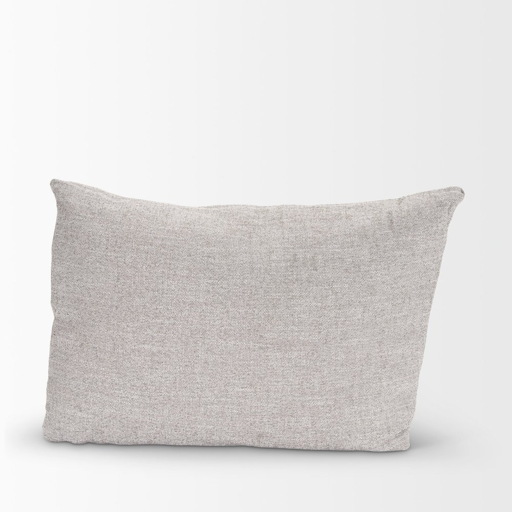 Halston Arm Pillow Light Gray Performance Fabric. Picture 8