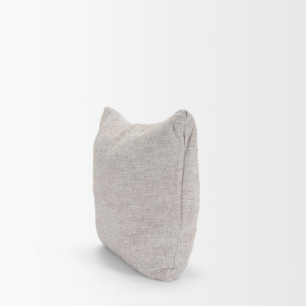 Halston Arm Pillow Light Gray Performance Fabric. Picture 9