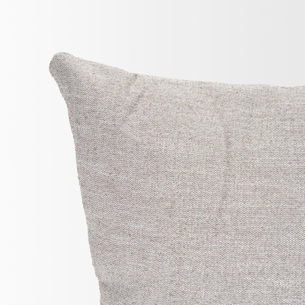 Halston Arm Pillow Light Gray Performance Fabric. Picture 10