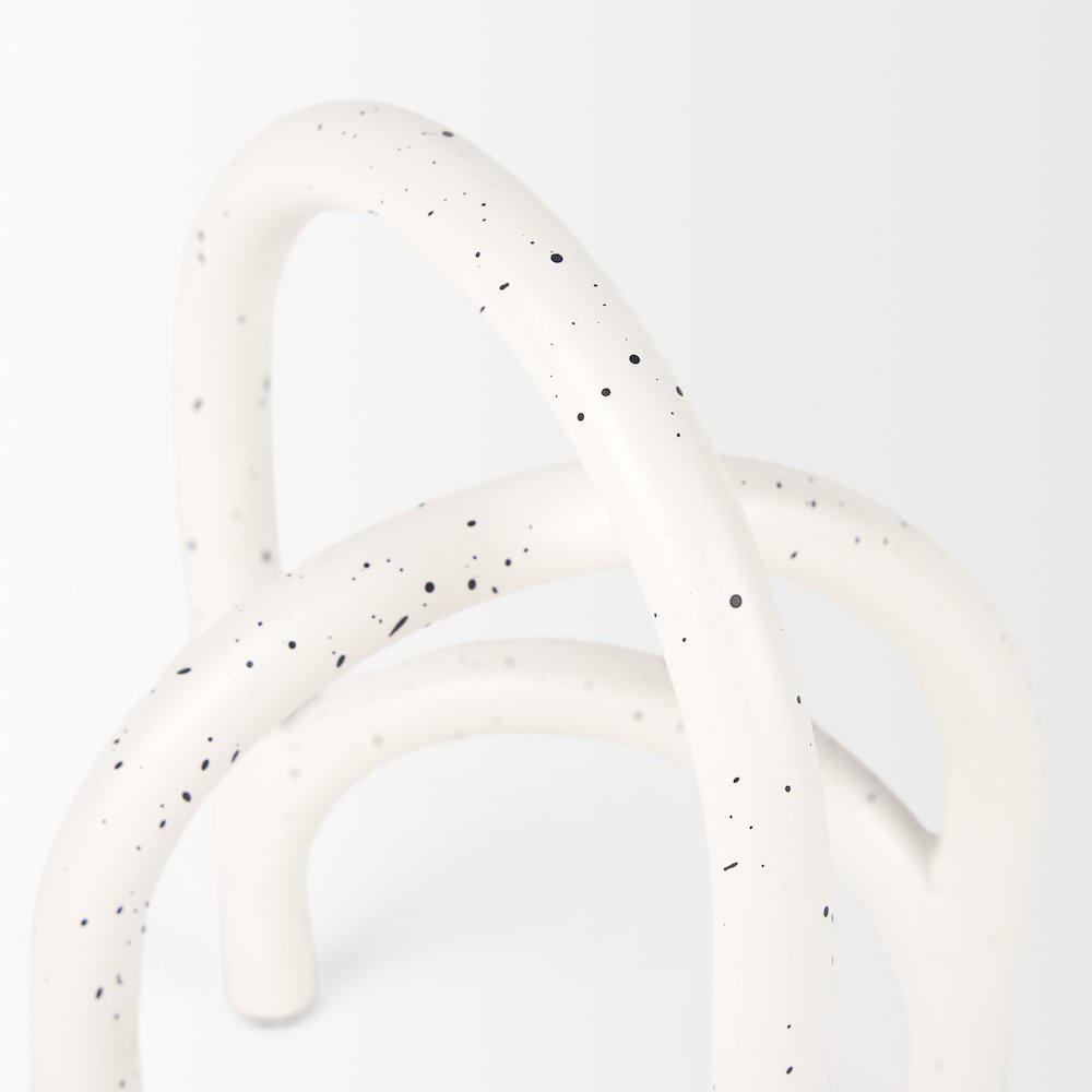 Springe White & Gray Speckled Arch Decorative Object (Set of 2). Picture 7