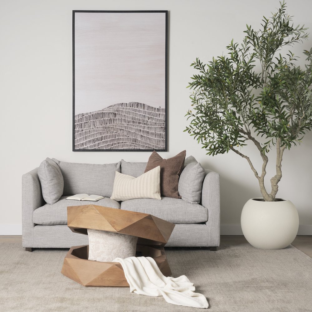 Hexagonal Hinged Solid Wood Top And Base Coffee Table. Picture 5