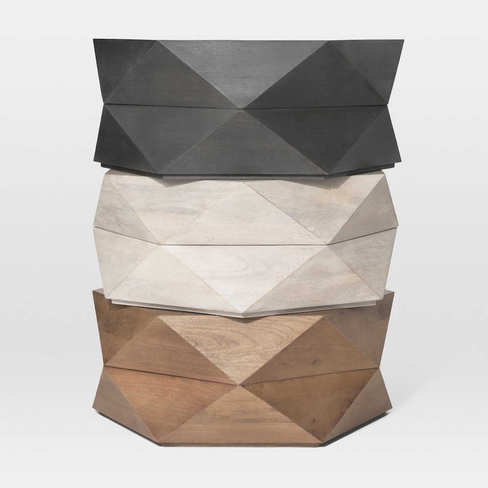 Hexagonal Hinged Solid Wood Top And Base Coffee Table. Picture 6