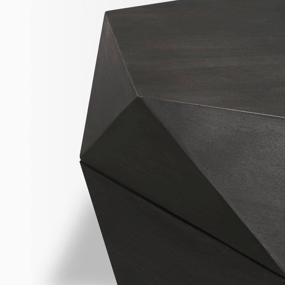 Hexagonal Hinged Solid Wood Top And Base Coffee Table. Picture 2