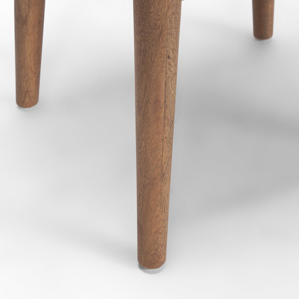 Medium Brown Wood Bar Stool. Picture 9