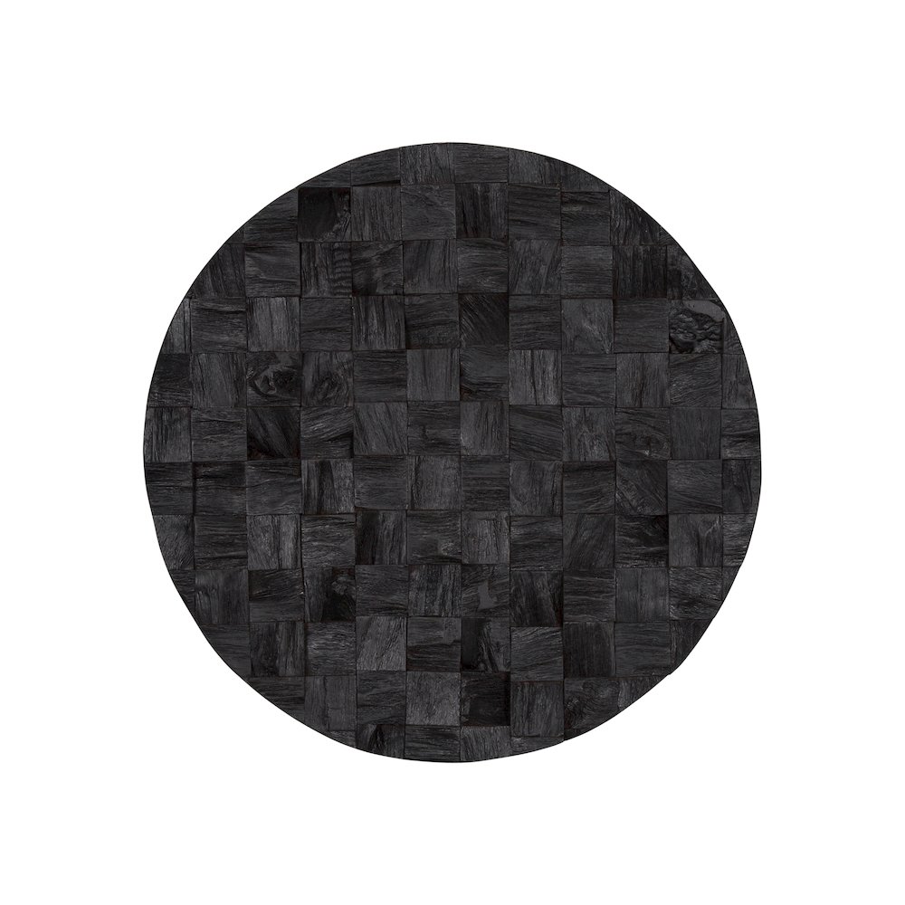 The Abyss Dark Brown Wood 24" Wall Art. Picture 1
