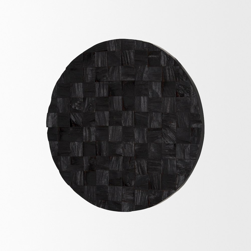 The Abyss Dark Brown Wood 24" Wall Art. Picture 4