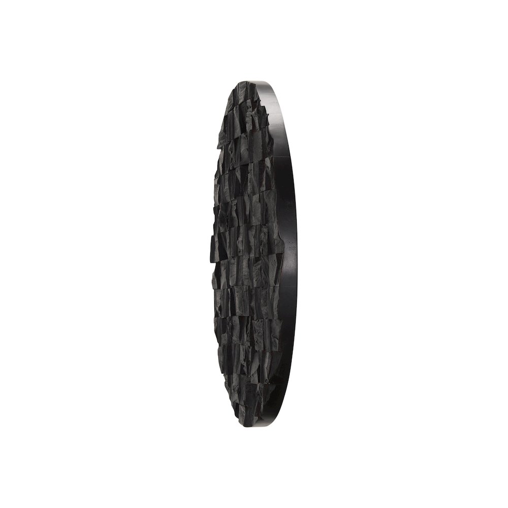 The Abyss Dark Brown Wood 24" Wall Art. Picture 5