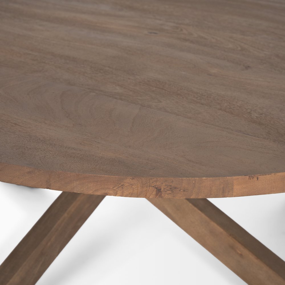 Medium Brown Wood Coffee Table. Picture 7