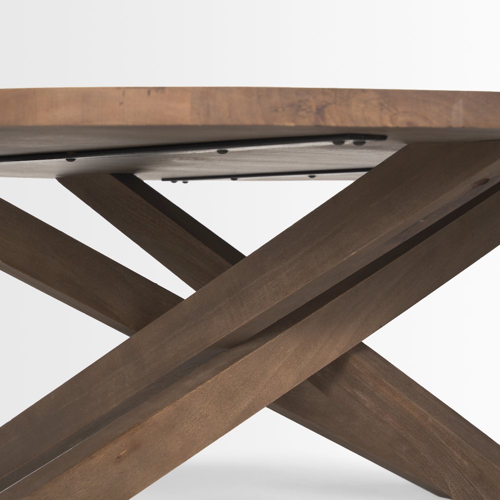 Medium Brown Wood Coffee Table. Picture 8