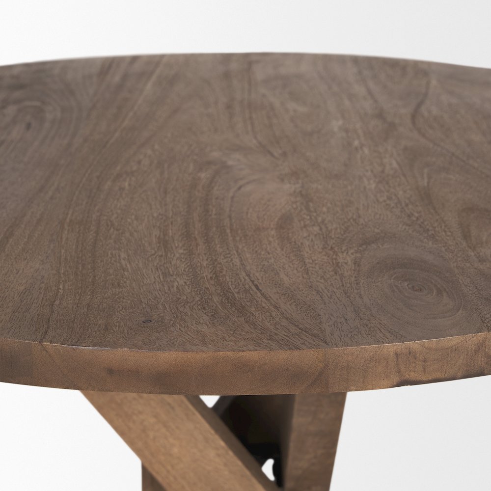 Medium Brown Wood Foyer Table. Picture 7