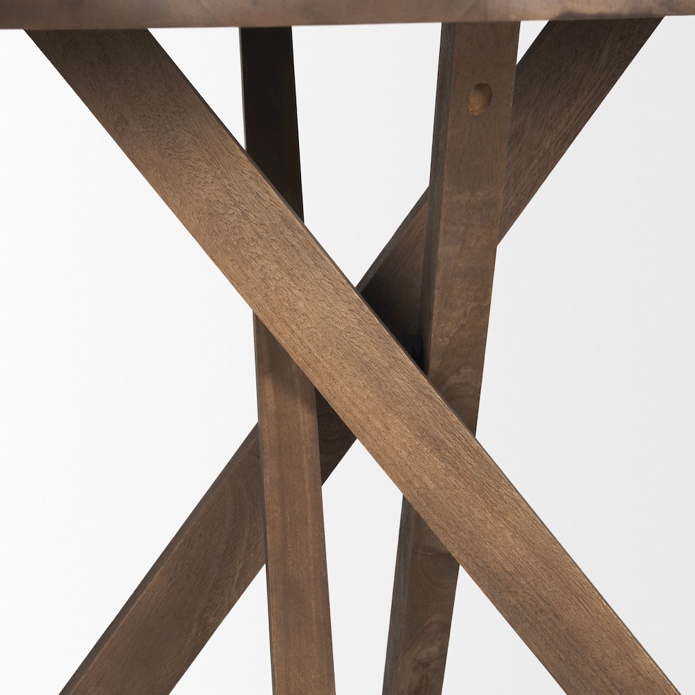 Medium Brown Wood Foyer Table. Picture 8