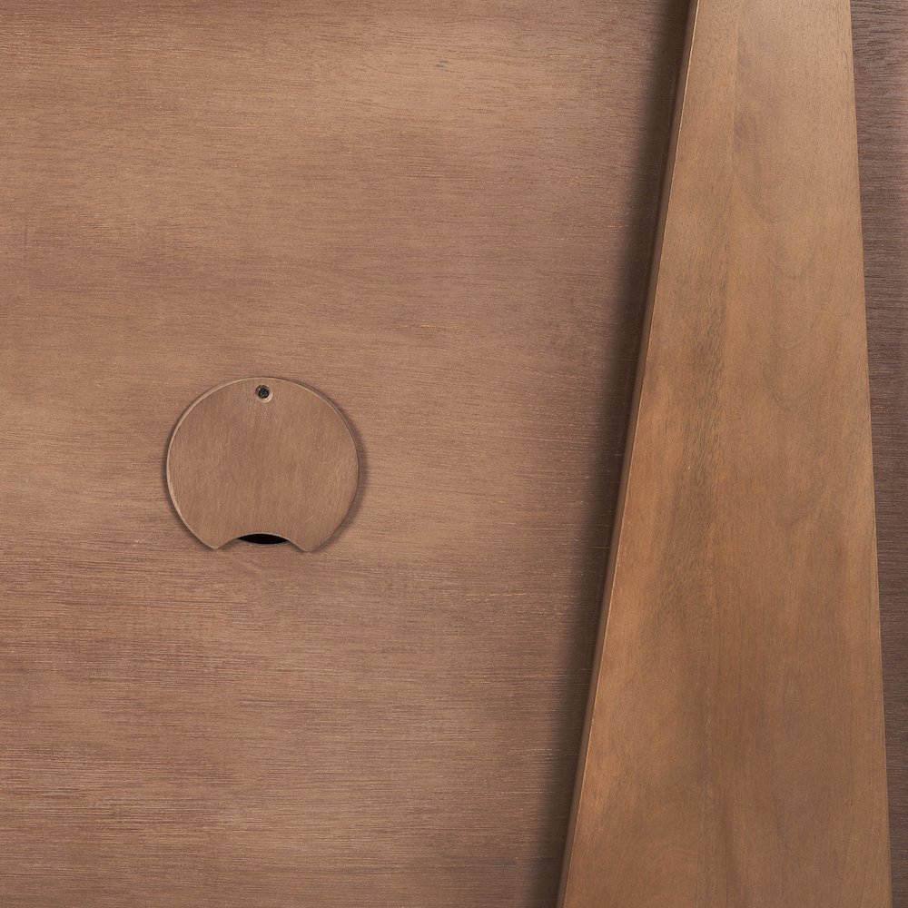 Eula Medium Brown Wood 4-Door Sideboard. Picture 4