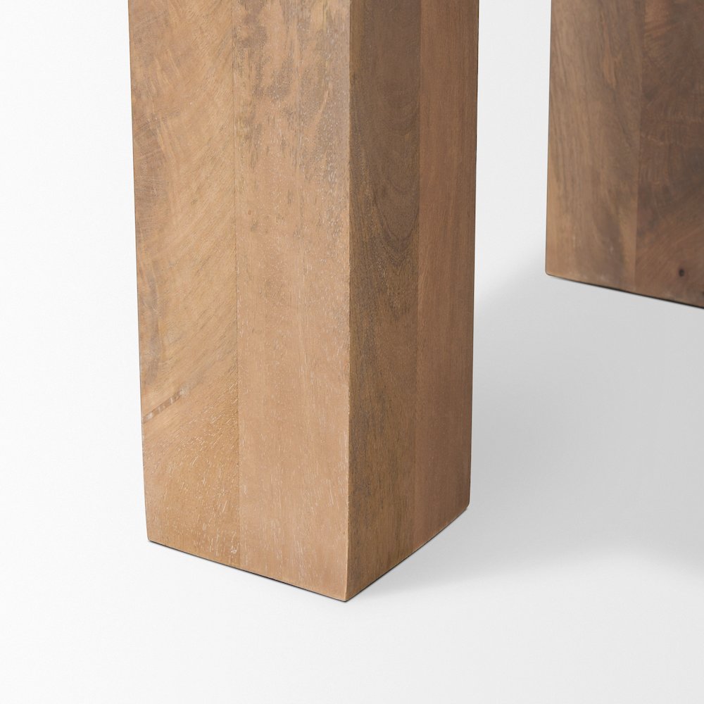 Light Brown Wood Square Accent Table. Picture 8