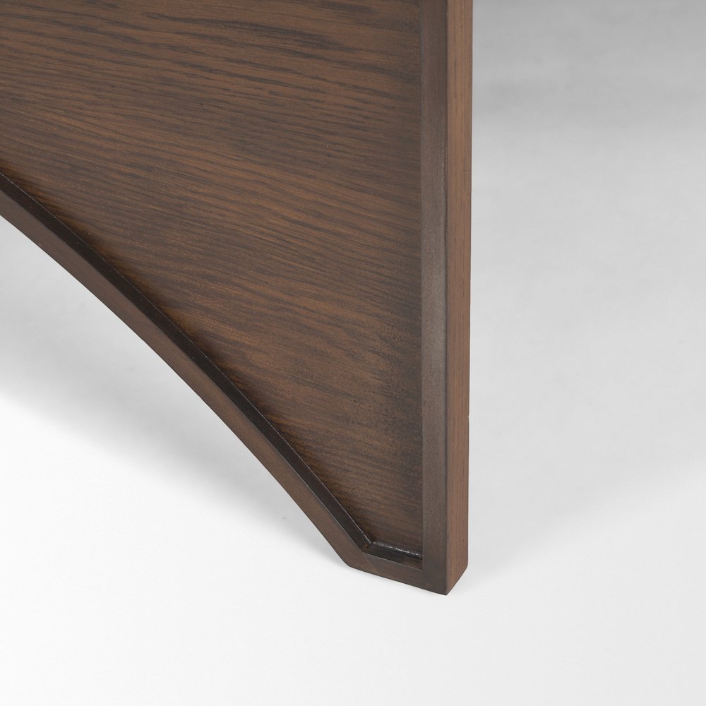Medium Brown Wood Coffee Table. Picture 2