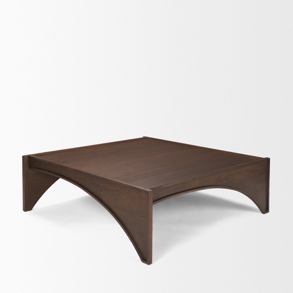 Medium Brown Wood Coffee Table. Picture 6