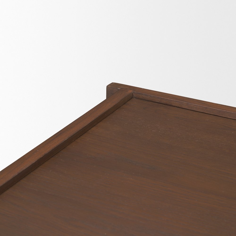 Medium Brown Wood Coffee Table. Picture 8