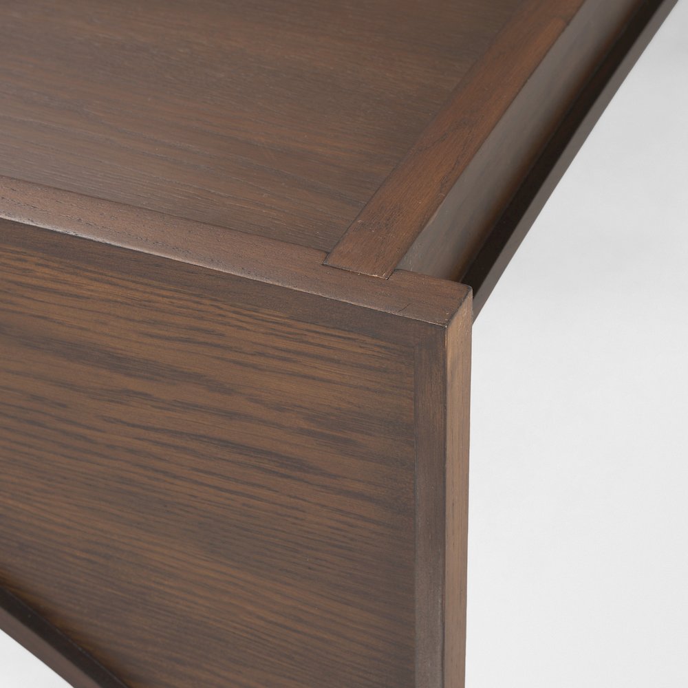 Medium Brown Wood Coffee Table. Picture 10