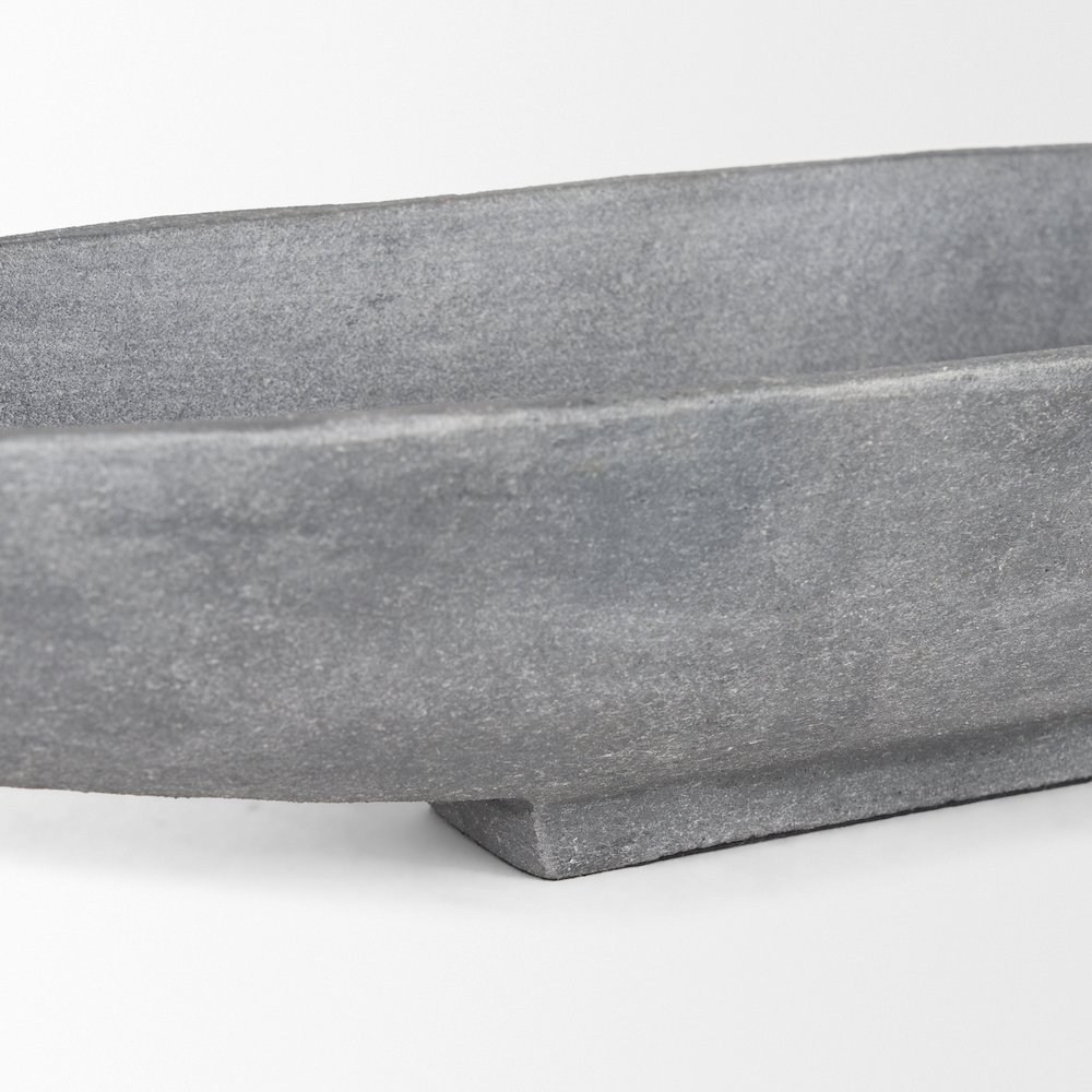 Small Concrete Finished Metal Decorative Bowl. Picture 7