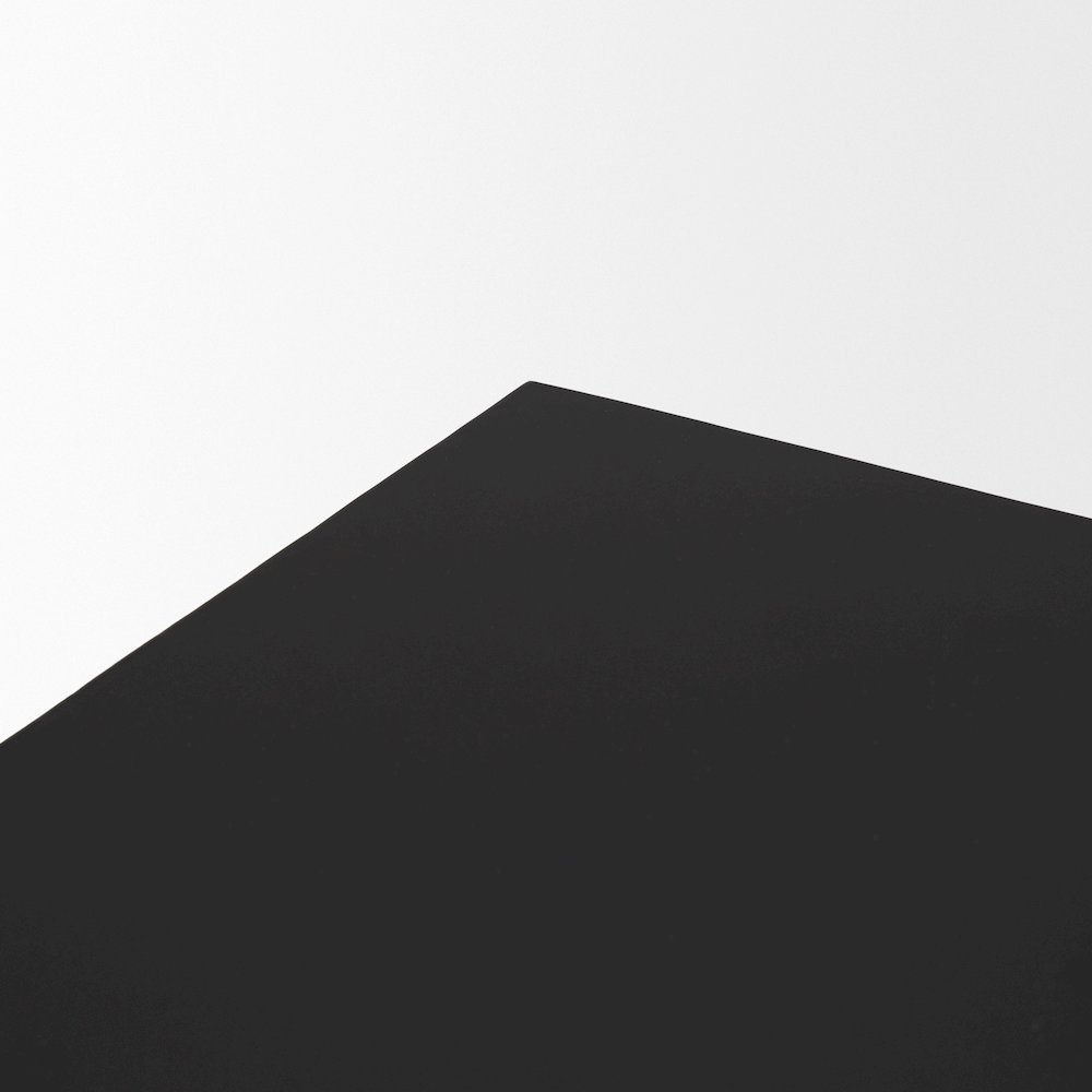 Matte Black Square Metal Side Table. Picture 6