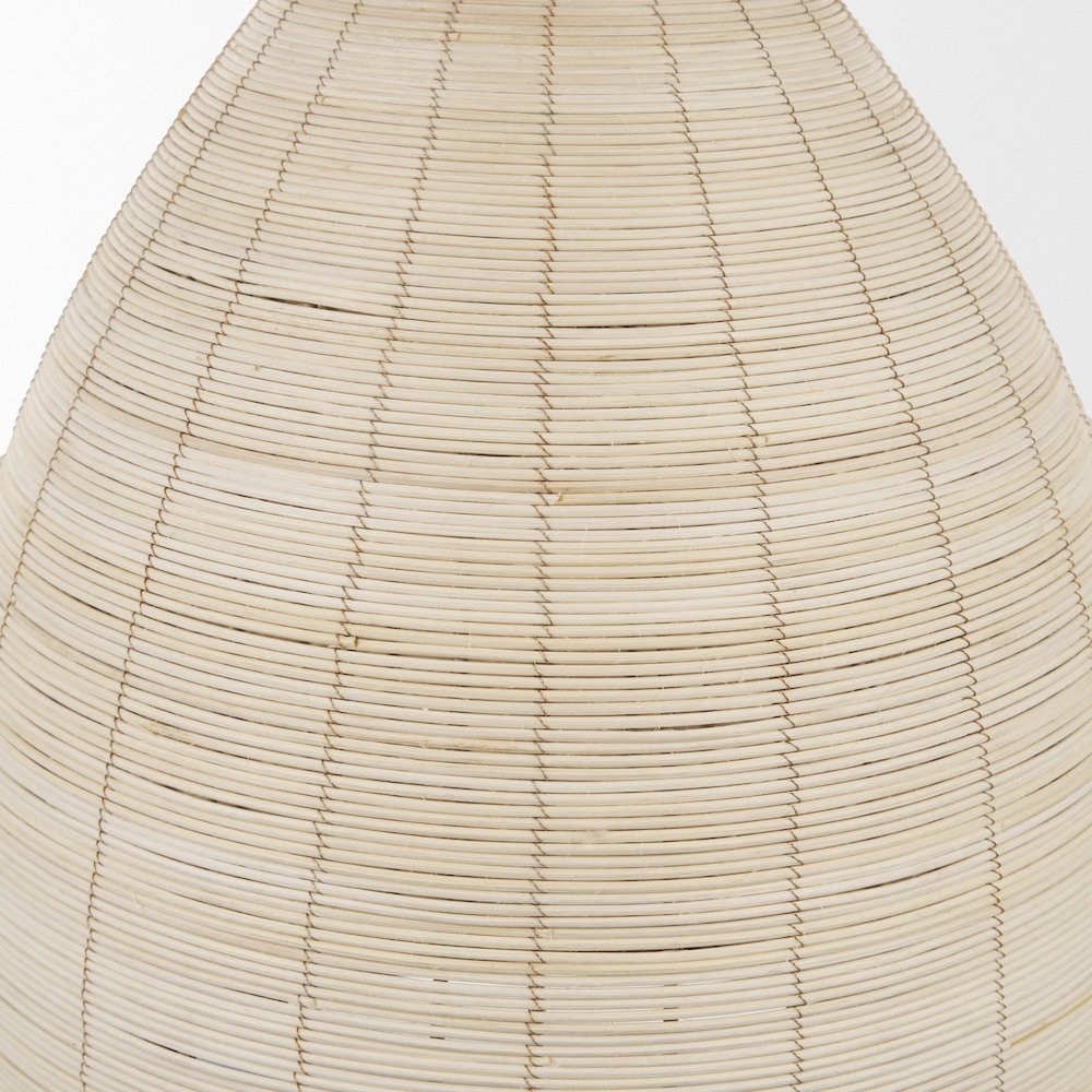 Saliha Cane Brass Metal Pendant Light. Picture 7