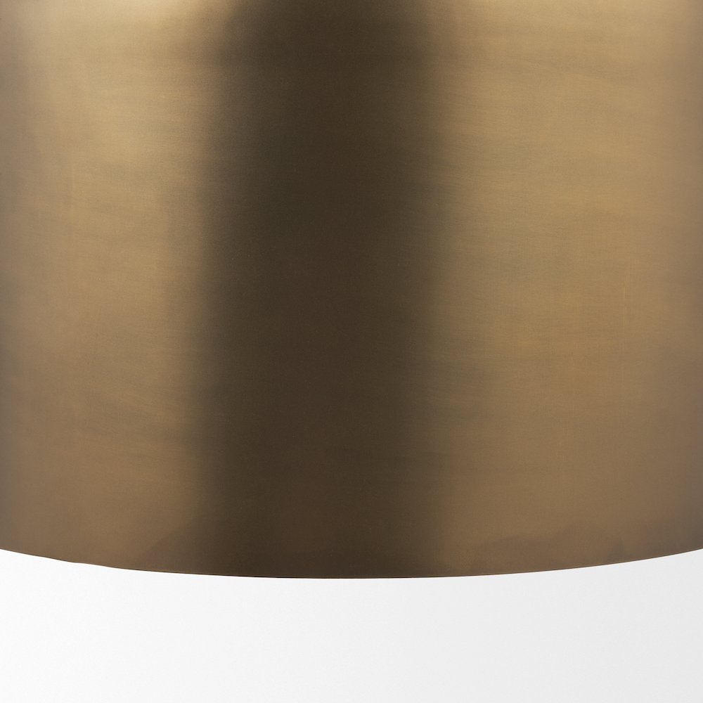 Sanne Antiqued Gold Metal Silver Foil Large Pendant Light. Picture 7