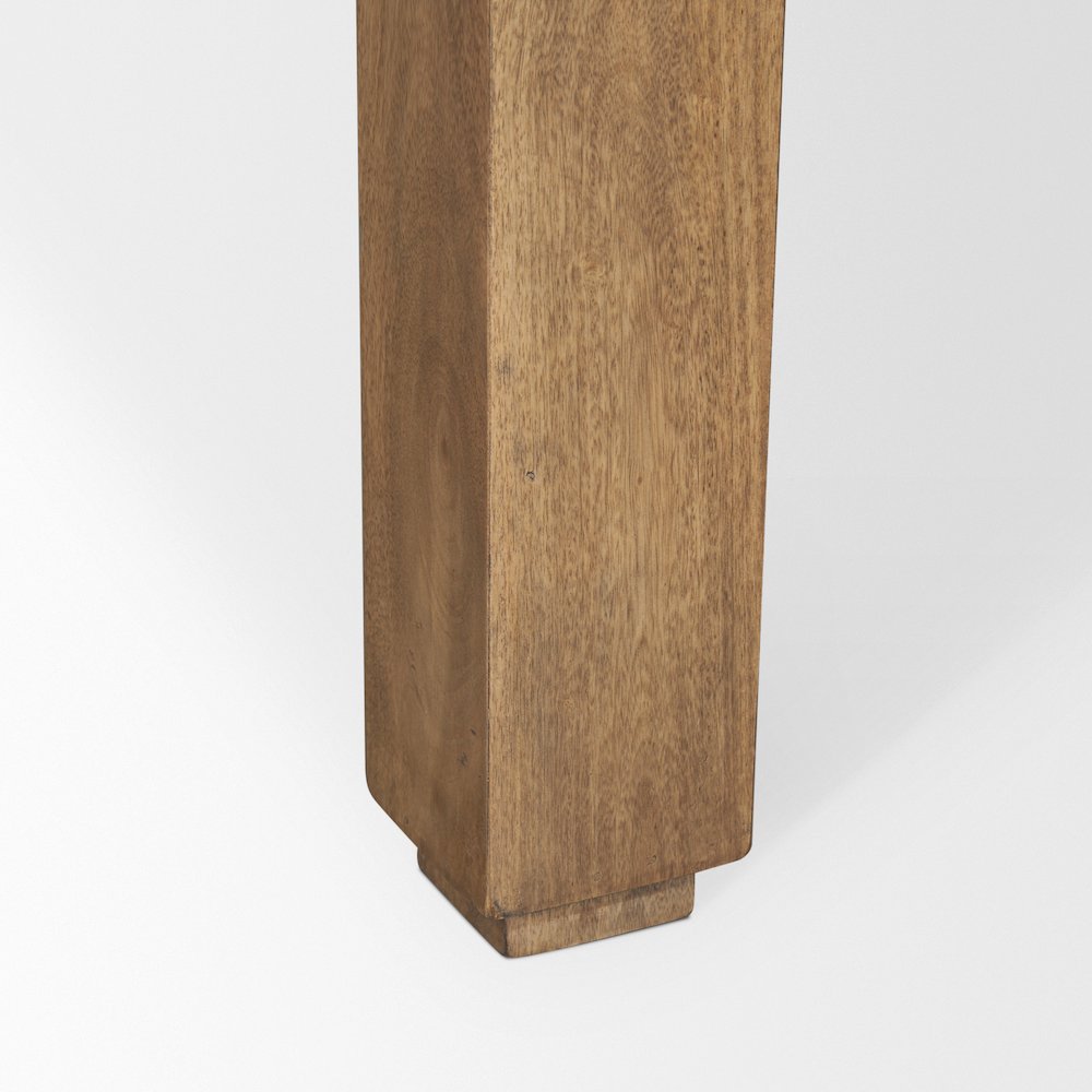 Brown Wood Tapered Top Console Table. Picture 2