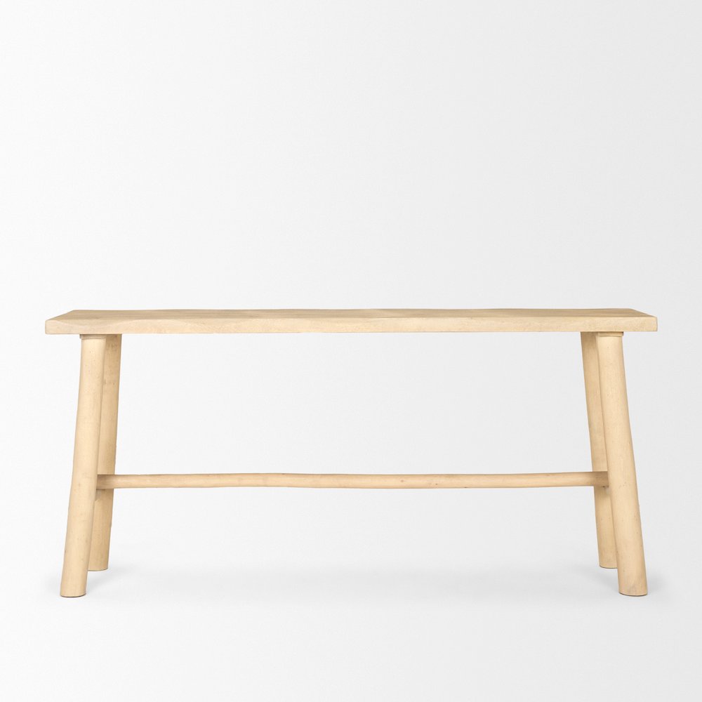 Light Brown Wooden Craftsman Console Table. Picture 4