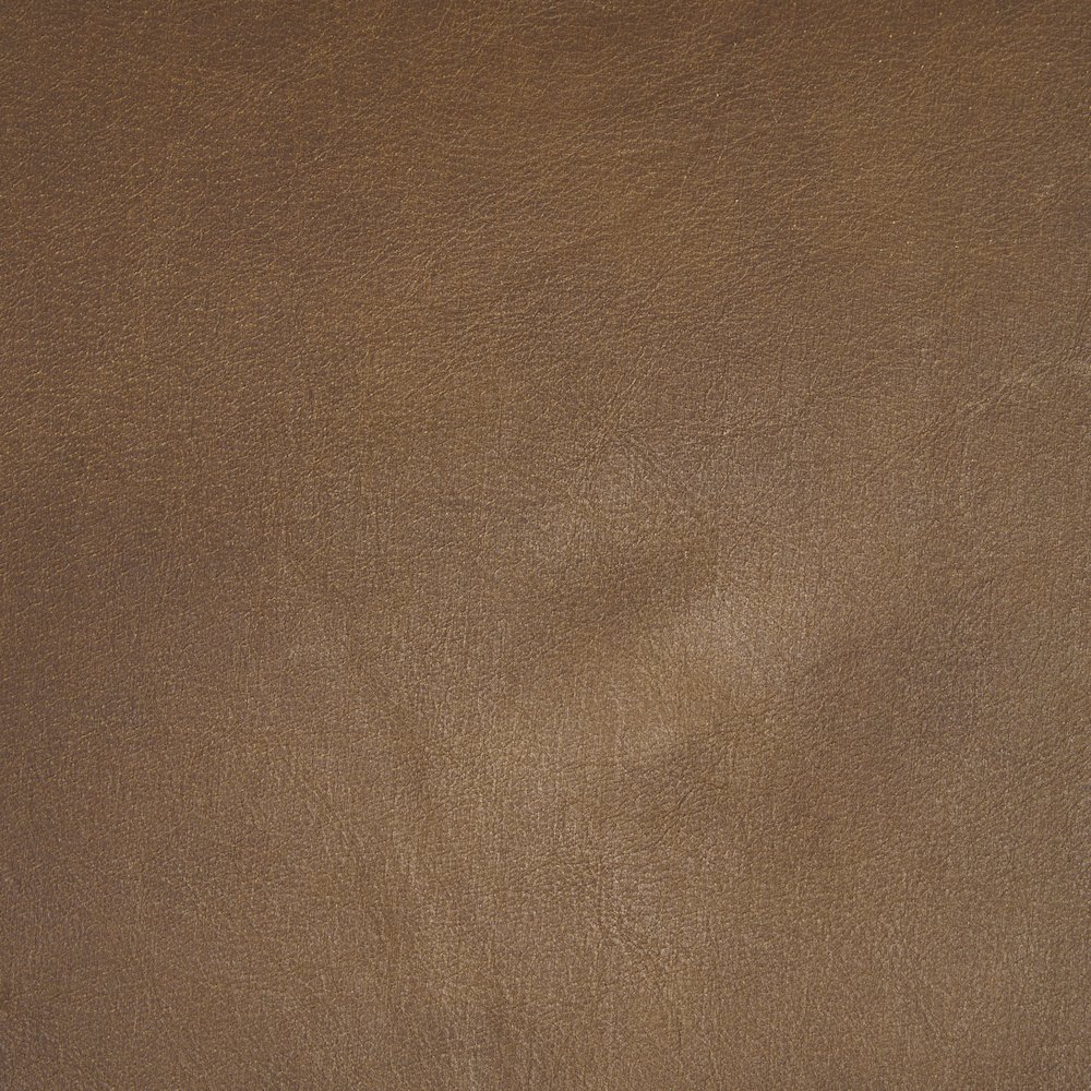 Taniel Brown Leather Black Metal Stool. Picture 2