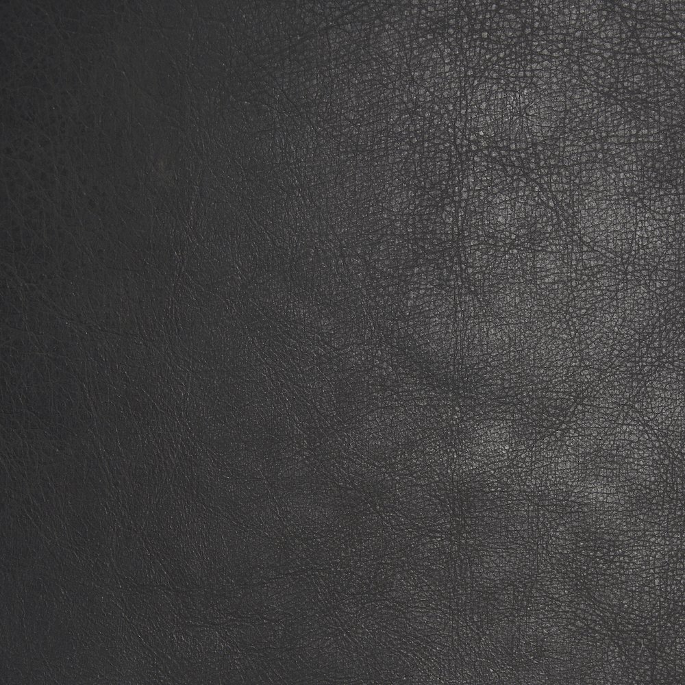 Black Leather Black Metal Counter Stool. Picture 3