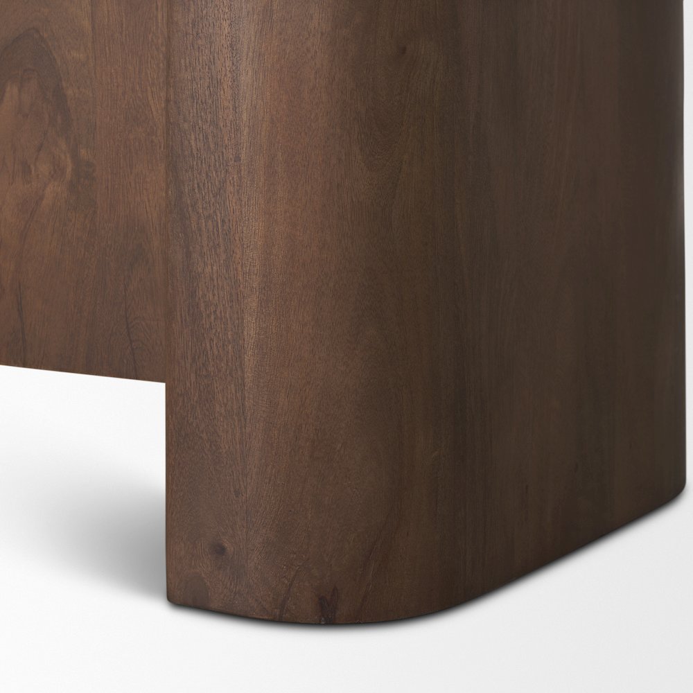 Tammar Brown Wood 4-Door Sideboard. Picture 5