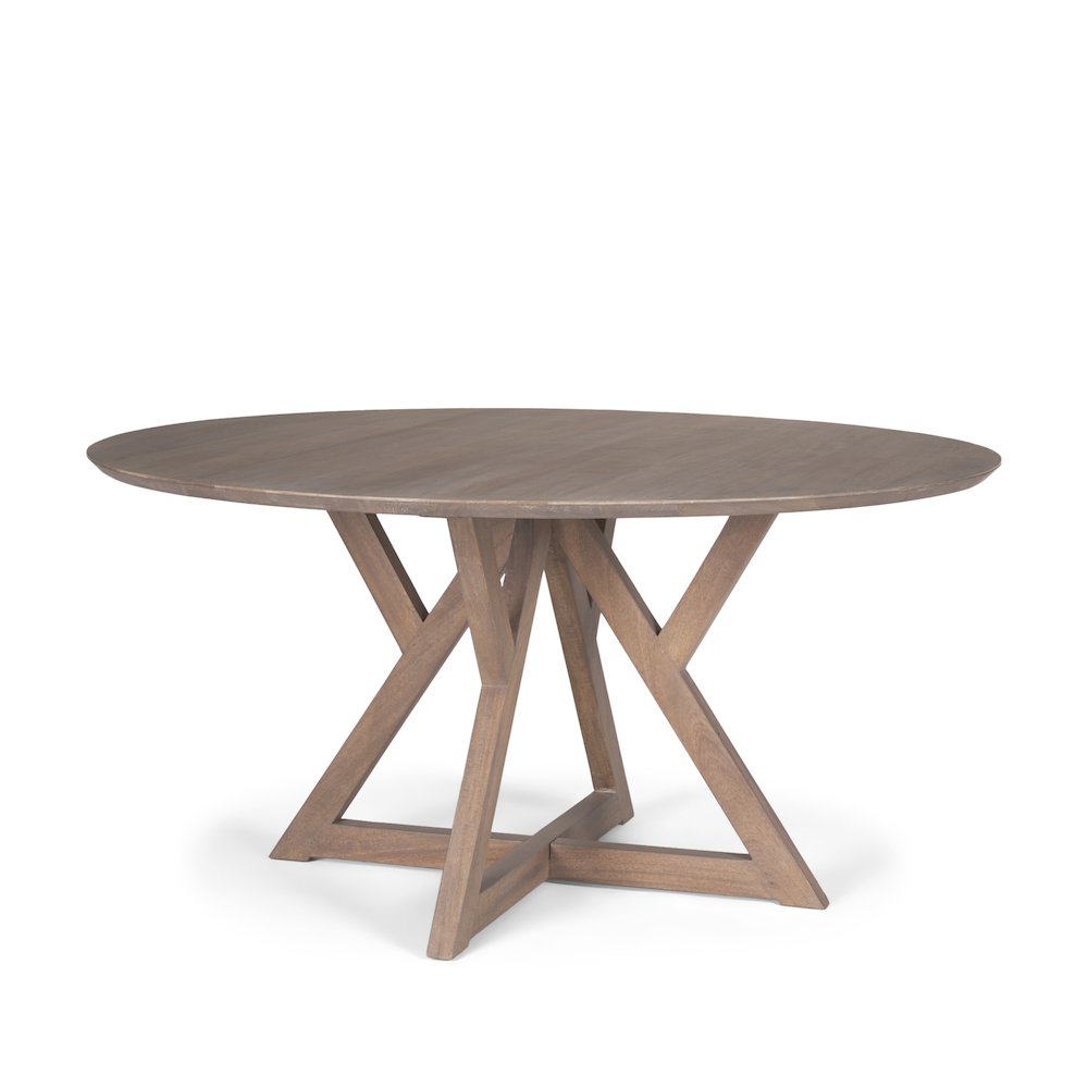 Jennings 60" Light Brown Wood Dining Table. Picture 1