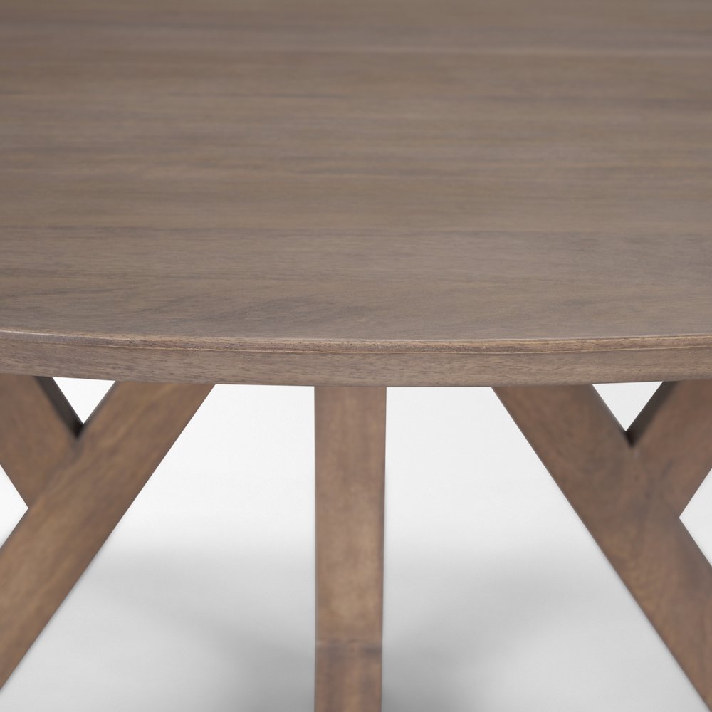 Jennings 60" Light Brown Wood Dining Table. Picture 7