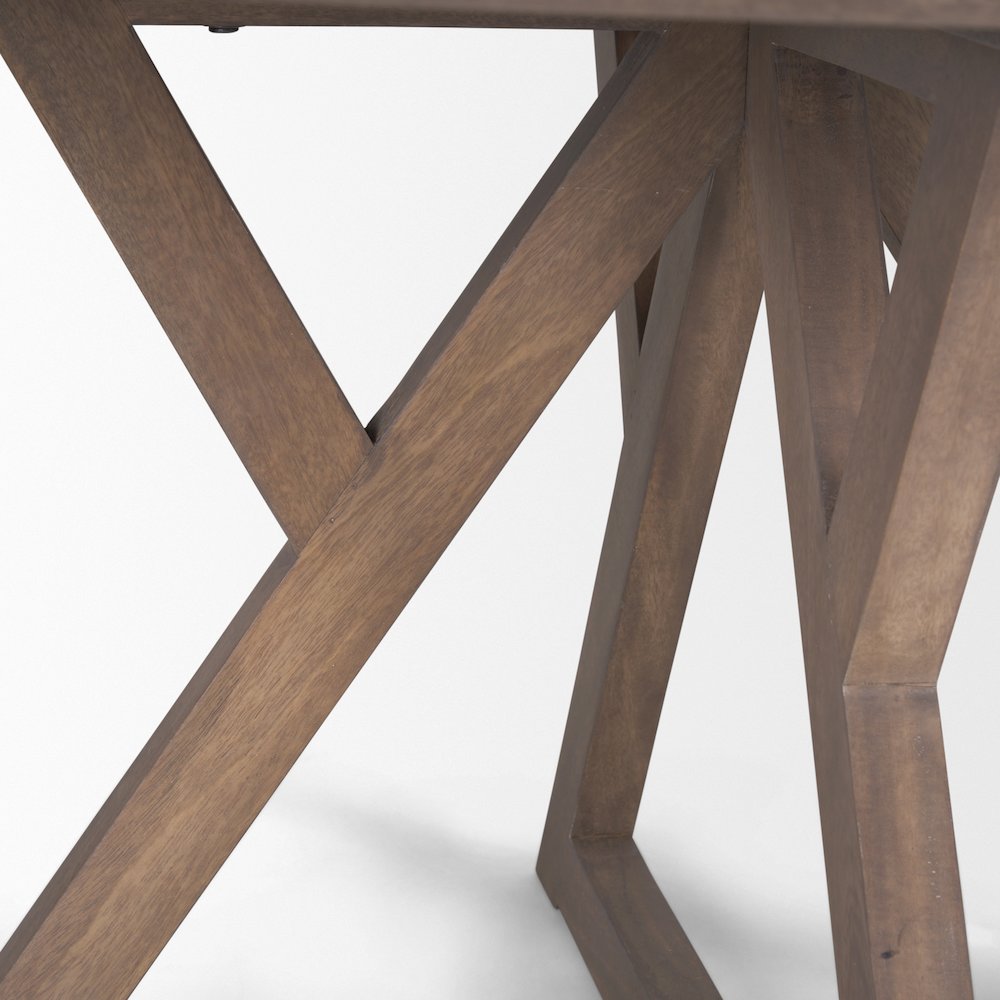 Jennings 60" Light Brown Wood Dining Table. Picture 8