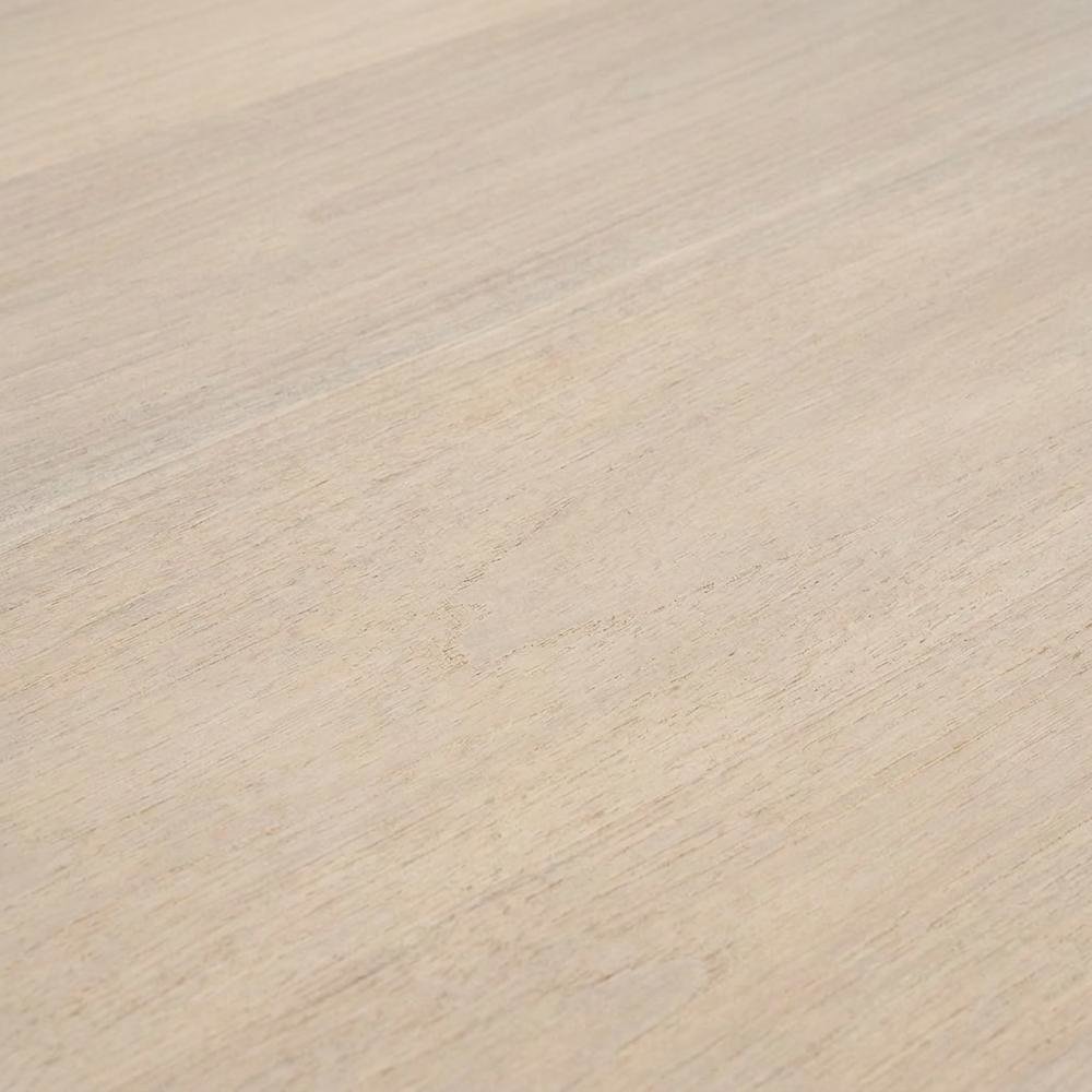 Light Brown Mango Wood Dining Table with Travertine Top for Elegant Homes. Picture 5