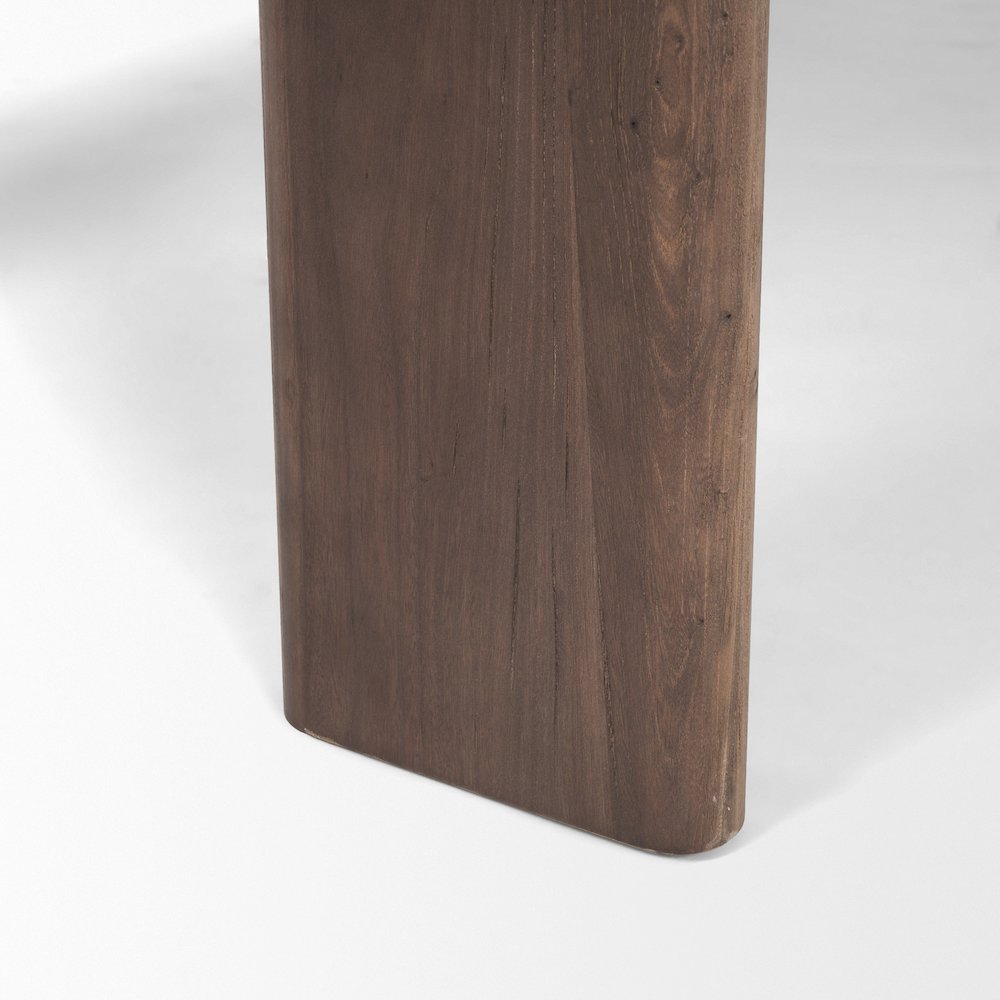 Sohan Dark Elm Wood Oval Dining Table. Picture 2