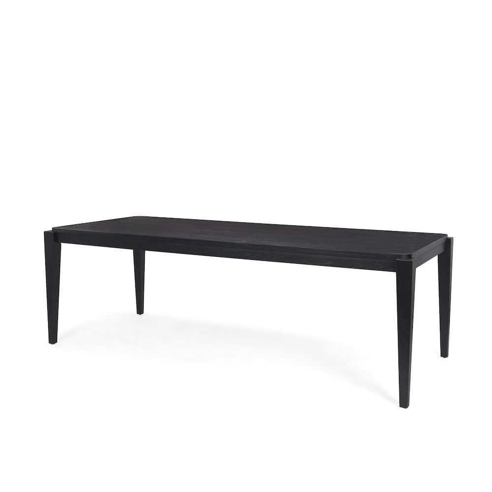 Teva Black Wood Rectangular 92" Dining Table. Picture 1