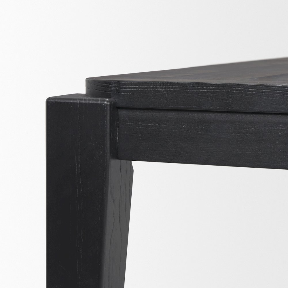 Teva Black Wood Rectangular 92" Dining Table. Picture 2