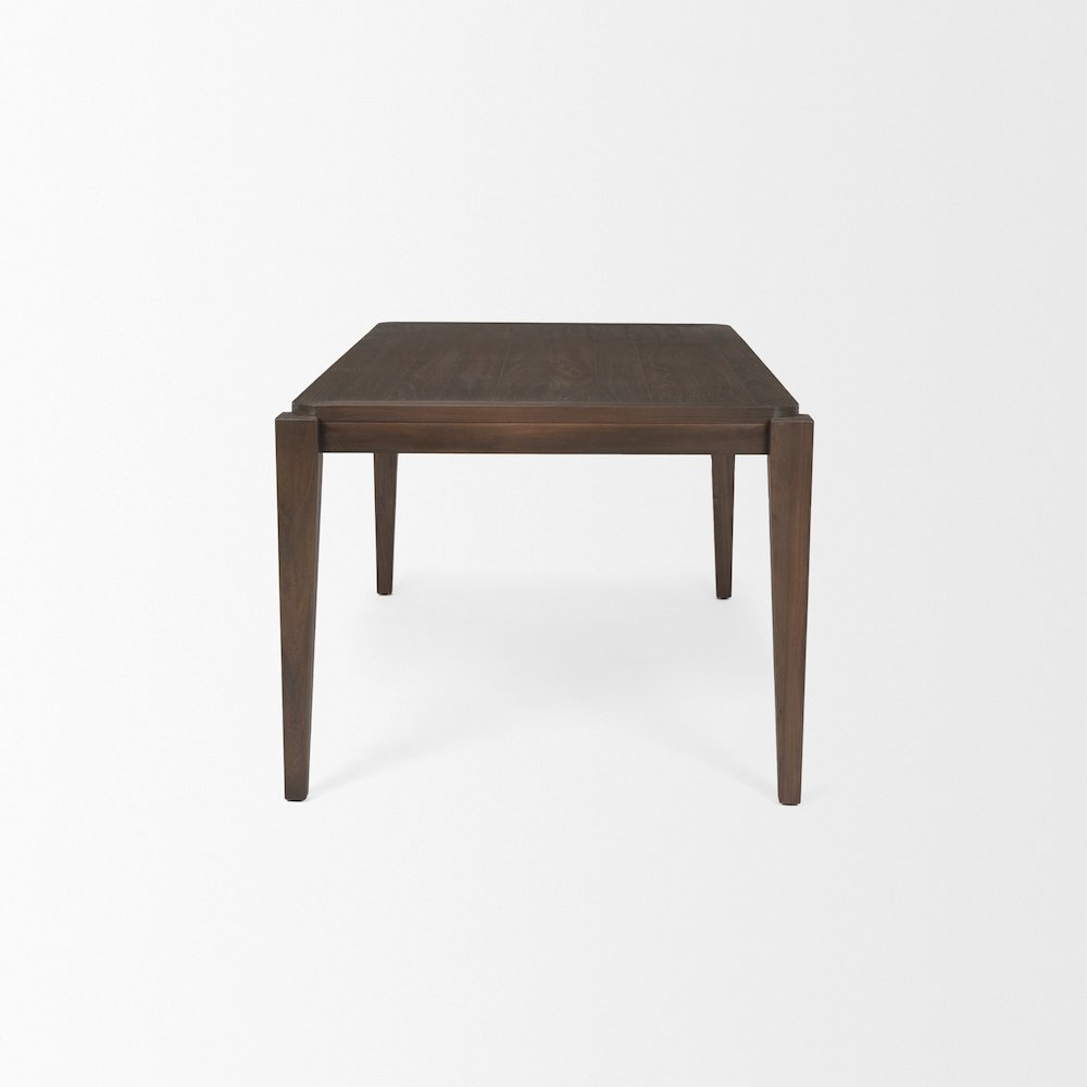 Teva Dark Brown Wood Rectangular 72" Dining Table. Picture 6