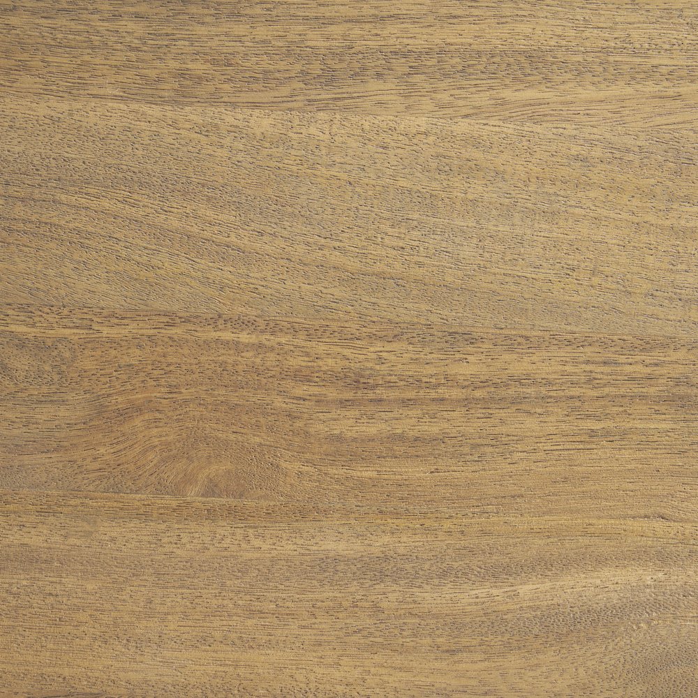 Round Light Brown Woodarched Legs Coffee Table. Picture 6
