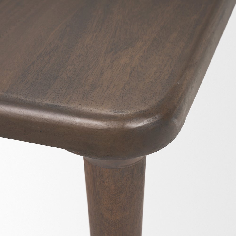 Suvan 84L Medium Dark Brown Rectangular Wood Dining Table. Picture 9