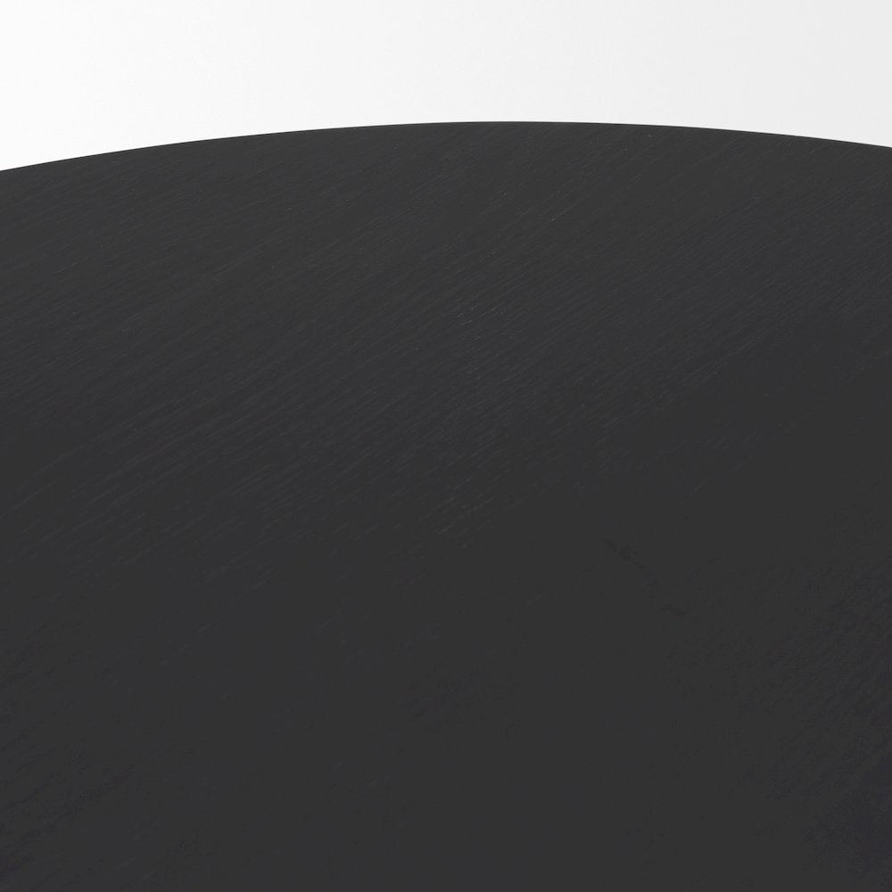 Tucson Natural Wood Round Black Oak Top Coffee Table. Picture 9