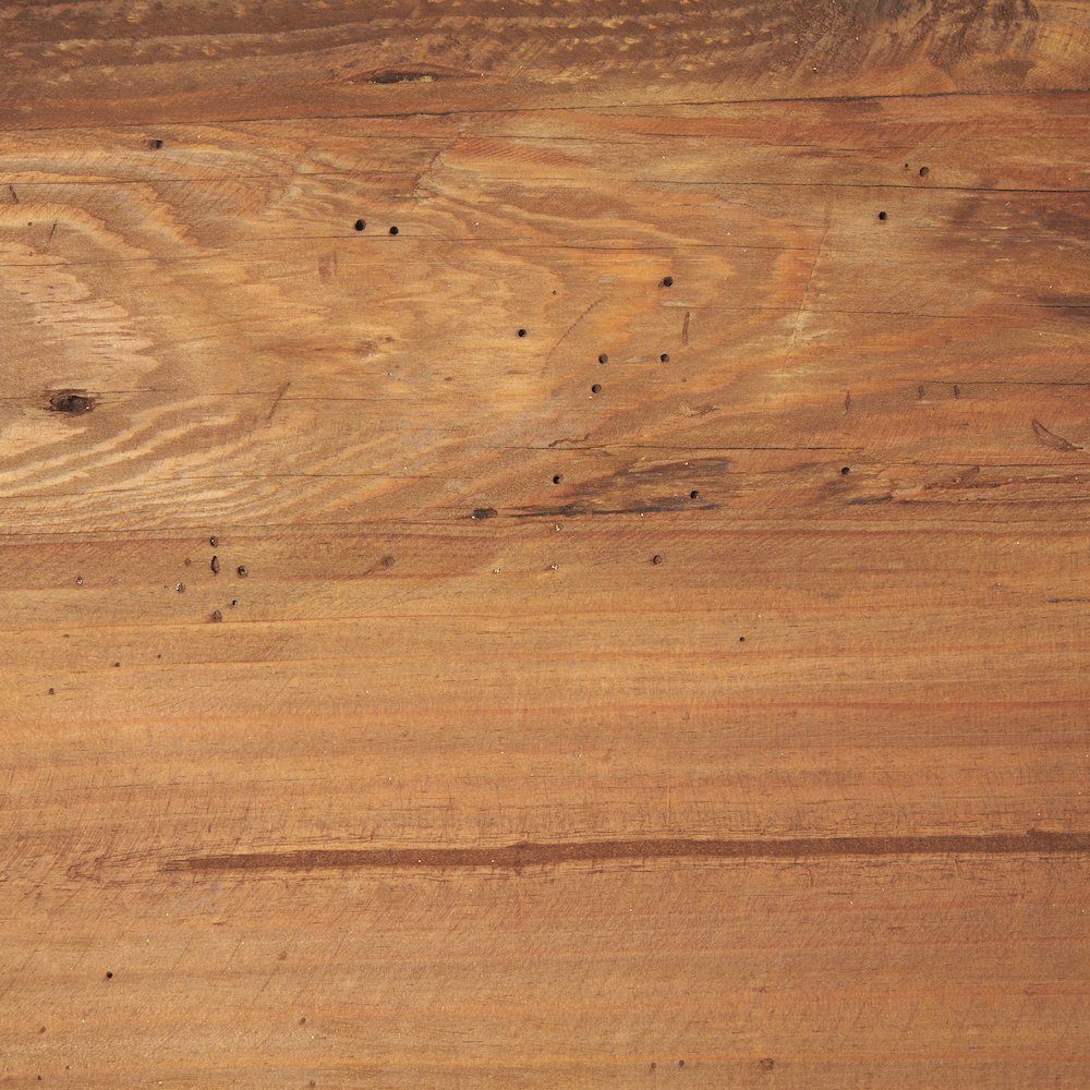 Rectangular Recycled Wooden Bench. Picture 3