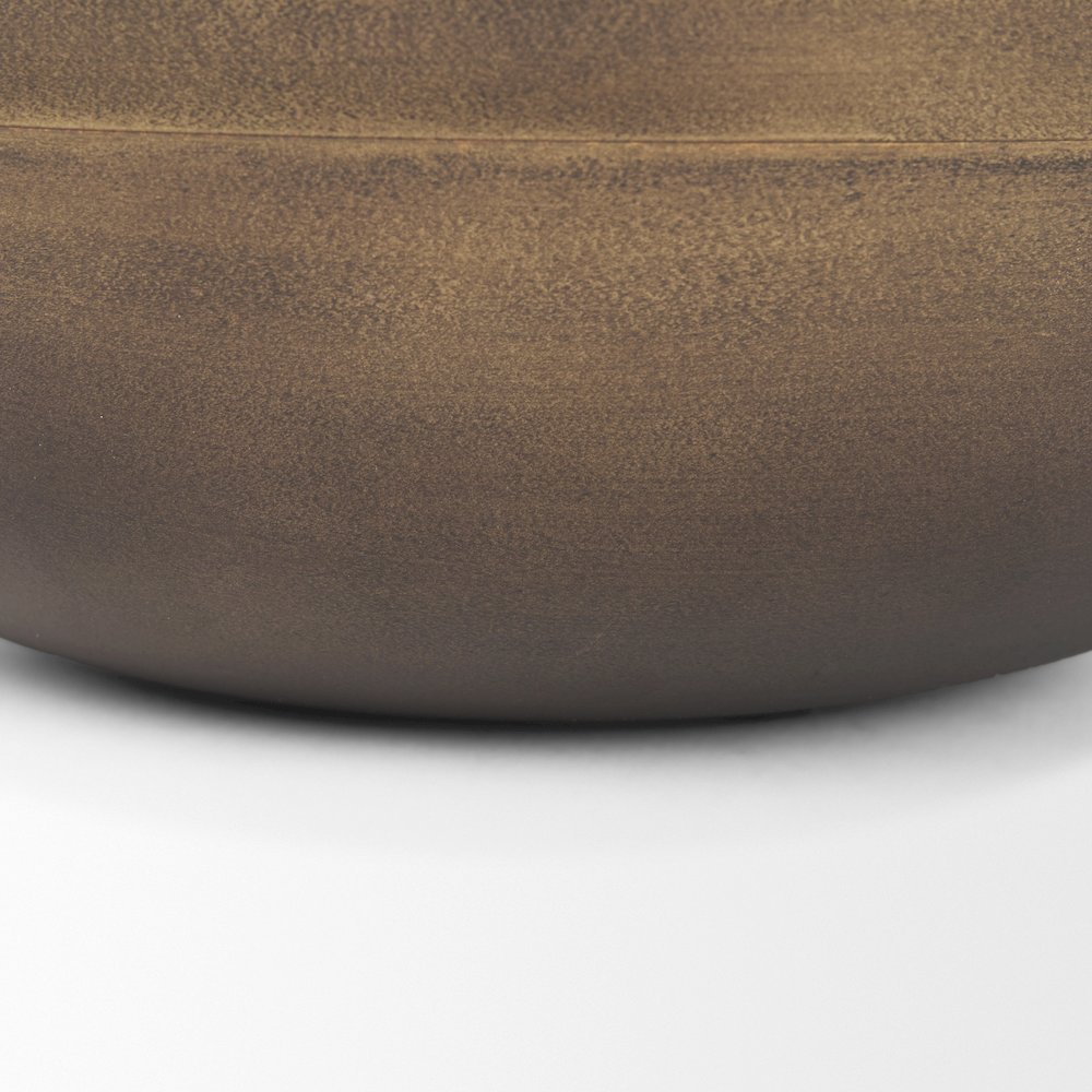 Decorative Brass Finished Cast Aluminum Round Bowls. Picture 9