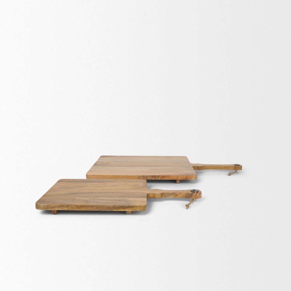 Khana Natural Solid Wood Square Serving Boards. Picture 3