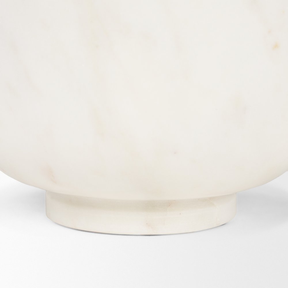 Small Premium Solid White Marble Bowl. Picture 7