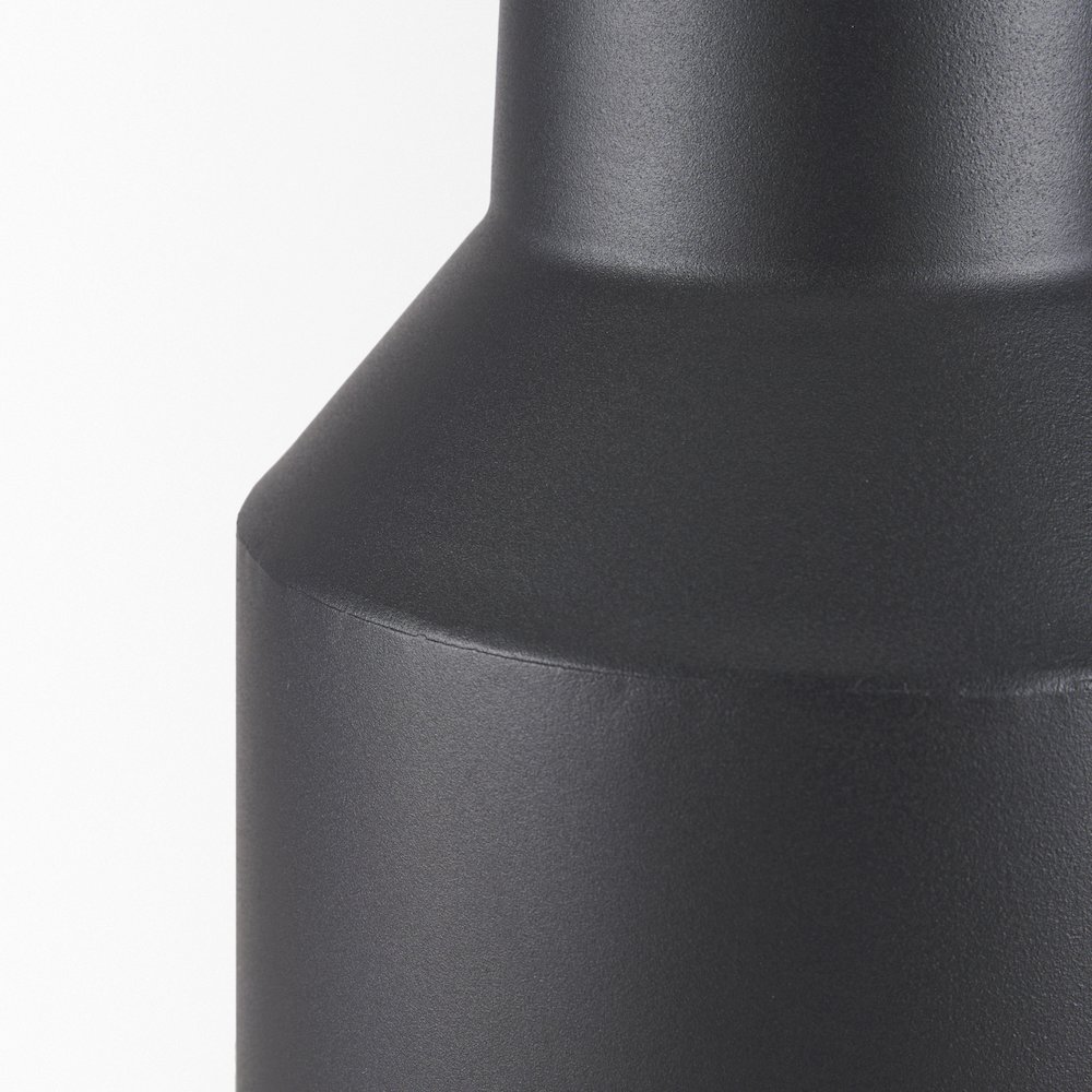 Tosca Tall Matte Black Metal Vase. Picture 7